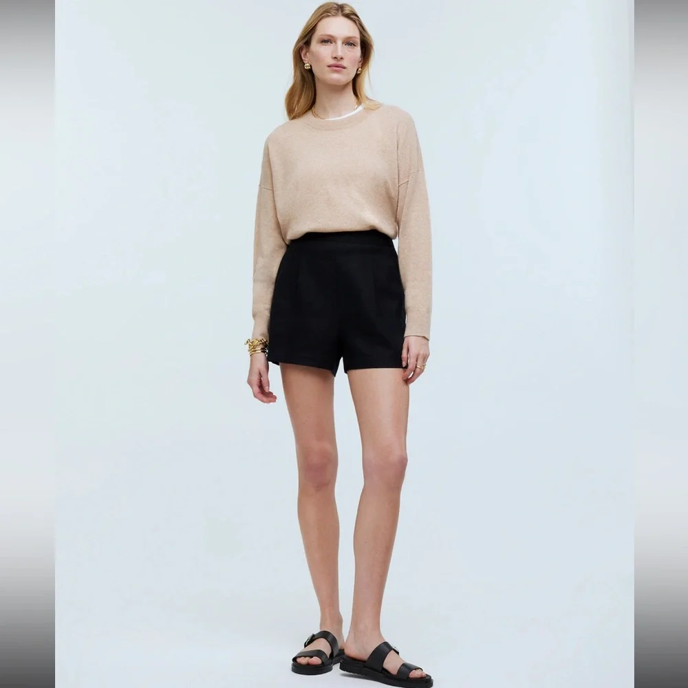 Madewell Clean Pull-On Shorts in 100% Linen